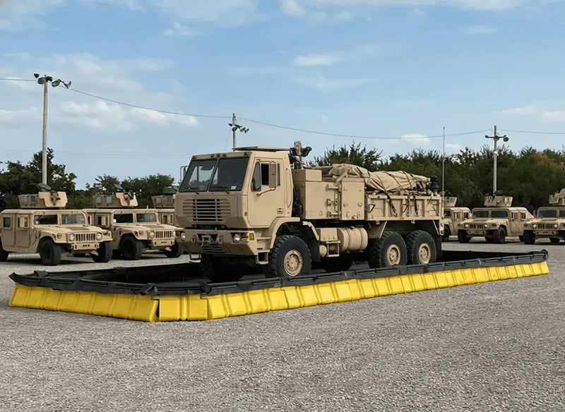 Ultratech M2 Containment Wall with military vehicle