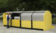 Ultratech Modular IBC Spill Pallet 4 tank hard top