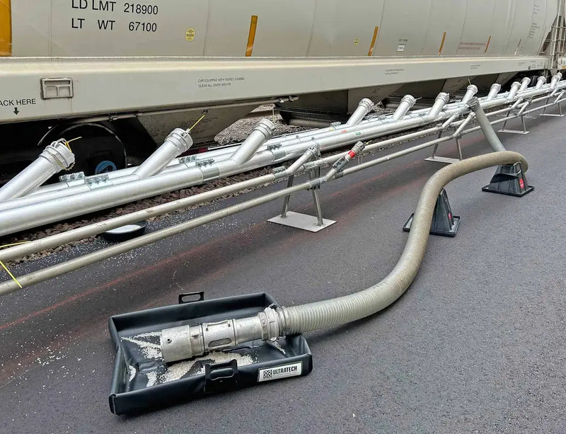 Ultratech Pellet Pond close up of hose on pellet pond