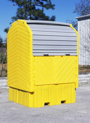 Ultratech IBC Spill Containment Pallet Hard Top Plus closed door