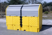 Ultratech IBC Spill Containment Pallet Hard Top Twin Closed Doors