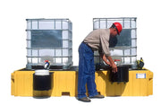 Ultratech IBC Spill Containment Pallet Twin filled