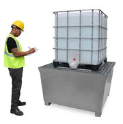 Steel IBC Spill Containment Pallet inspected