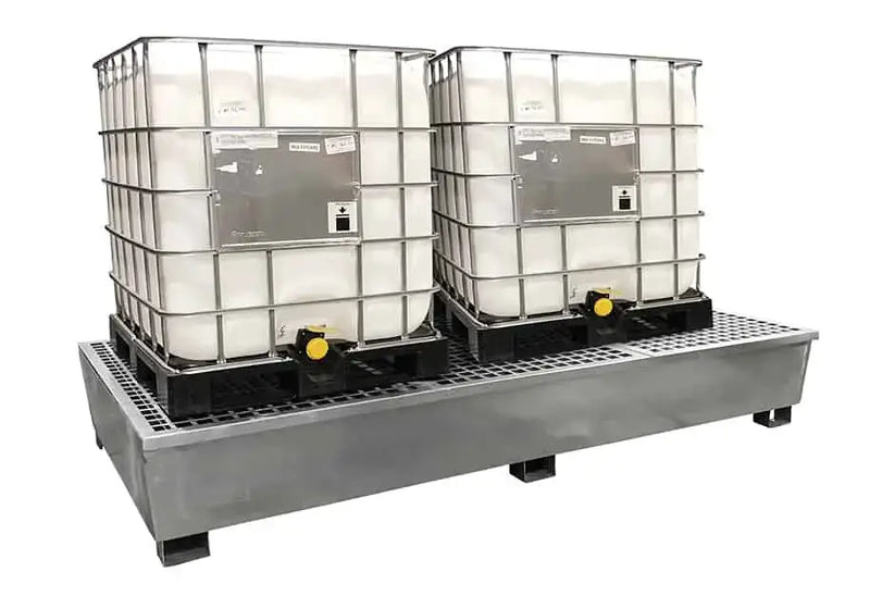 Steel IBC Spill Containment Pallet Twin