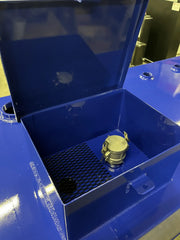 Midwest Industrial Tanks Waste Oil Tank inside spill box with camlock on suction tube
