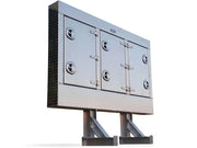 Iconic Enclosed Headache Rack Checkerplate Aluminum