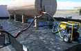 HPC Heavy Duty Aluminum Patriot Secondary Containment Berm holding a fuel tank