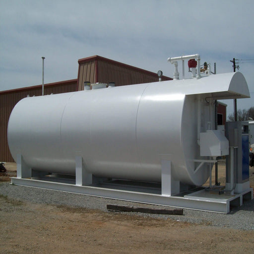 Large single wall fuel tank on property