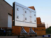 Iconic Enclosed Headache Rack Checkerplate Aluminum outside