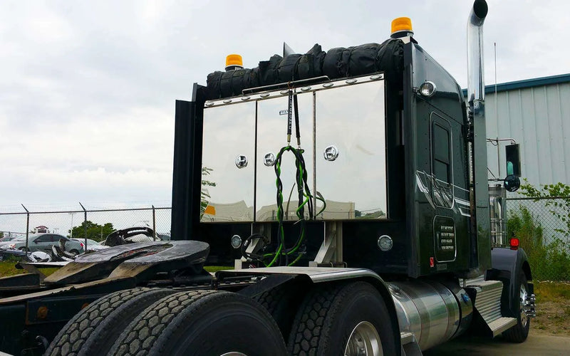 Iconic Stainless Steel Headache Rack left center