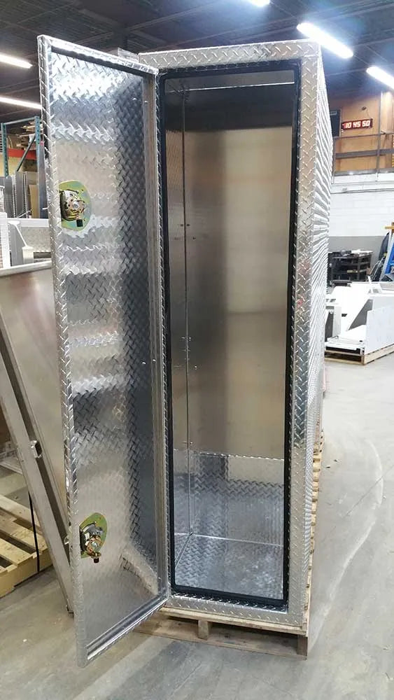 Iconic Behind Cab aluminum cross box open door