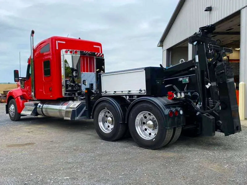 Iconic Roll Up Door Tool Box left side on truck