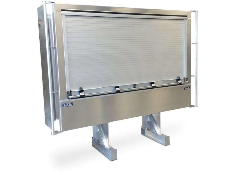 Iconic Roll Up Door Semi Headache Rack