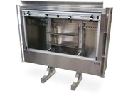 Iconic Roll Up Door Semi Headache Rack open door