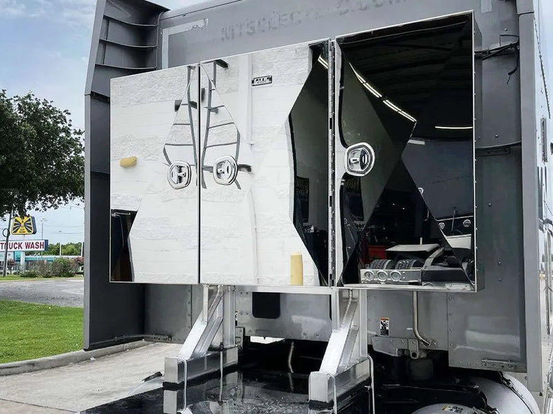 Iconic Stainless Steel Headache Rack closeup