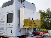 Iconic Stainless Steel Headache Rack left side close up