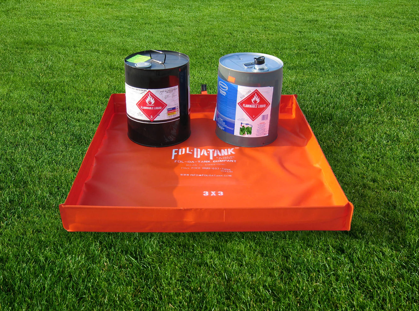 Fol-Da-Tank MINI-DAM Collapsible and Lightweight Containment Berm Vinyl