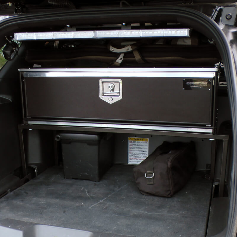Mobile Strong SUV Storage Drawer for Ford Interceptor mounted inside cargo area