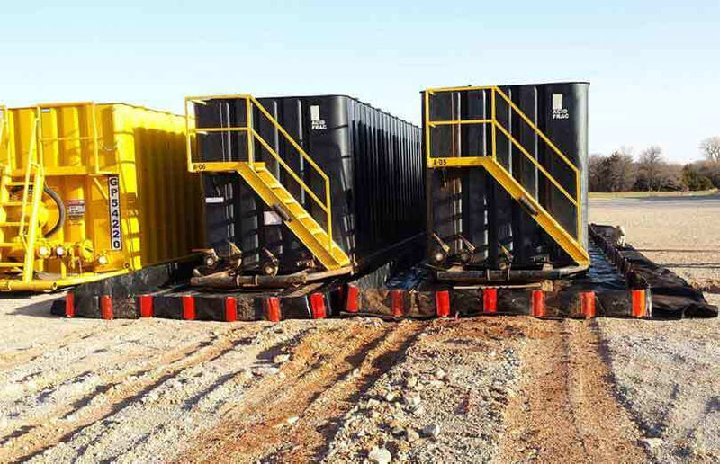Husky Heavy Duty Patriot Containment Berm with heavy equipment