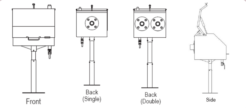 Newberry Morrison Remote Overfill Container drawing