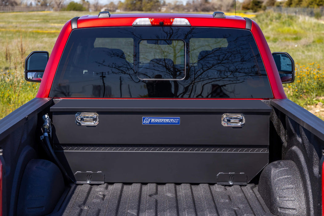 Transfer Flow Fuel Tank Toolbox Combo on pickup truck