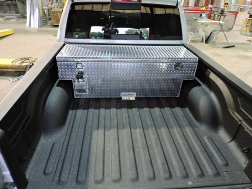 ATTA Diesel Auxiliary Tank Toolbox Combo Dodge ECO 1500 in truck center