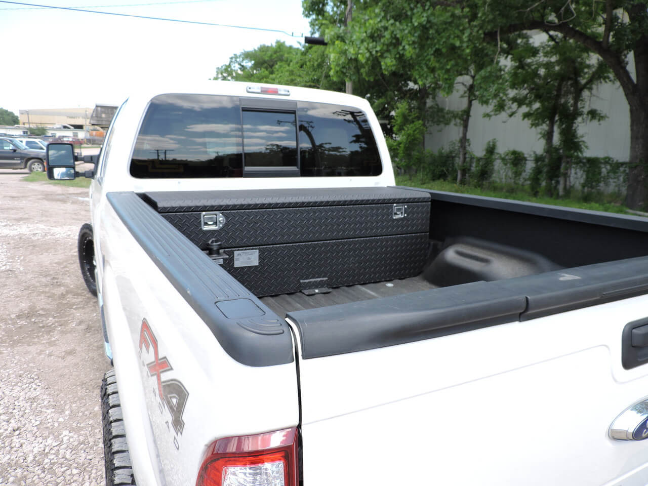 ATTA 50 Gallon Auxiliary Tank and Toolbox Combo for Tri-Fold Bed Cover —  Elite Truck