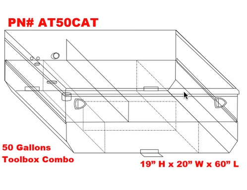 ATTA Dot Approved Transfer Tank Toolbox with pump specs