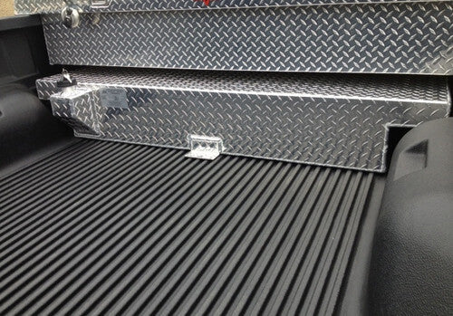 Diesel Auxiliary Under Toolbox Tank closeup in truck