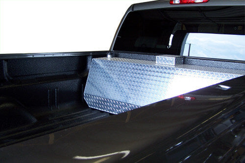 Diesel Wedge Auxiliary Fuel Tank left side in truck