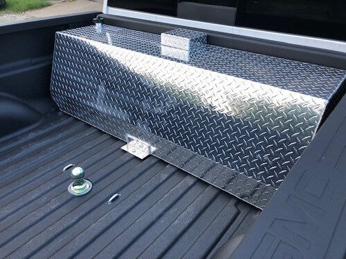 Diesel Wedge Auxiliary Fuel Tank left side closeup