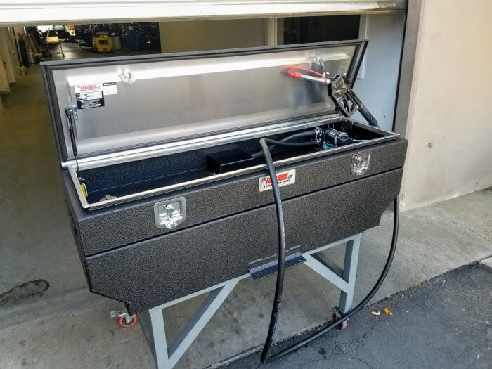 The Fuelbox Rectangle Fuel Tank Toolbox Combo