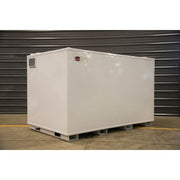 Midwest Industrial Fuel Storage Tank side view in factory