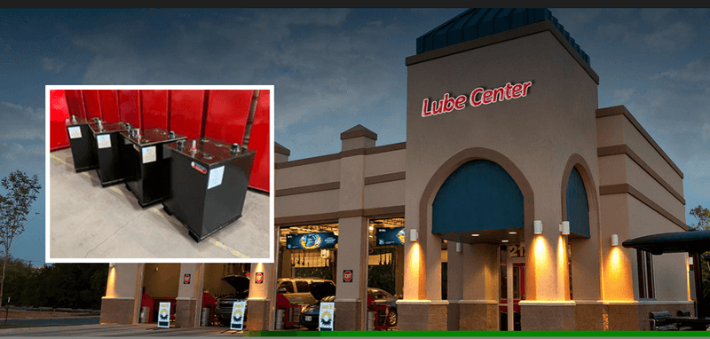 Newberry Rectangular Double Wall Slim Lube Oil Tank